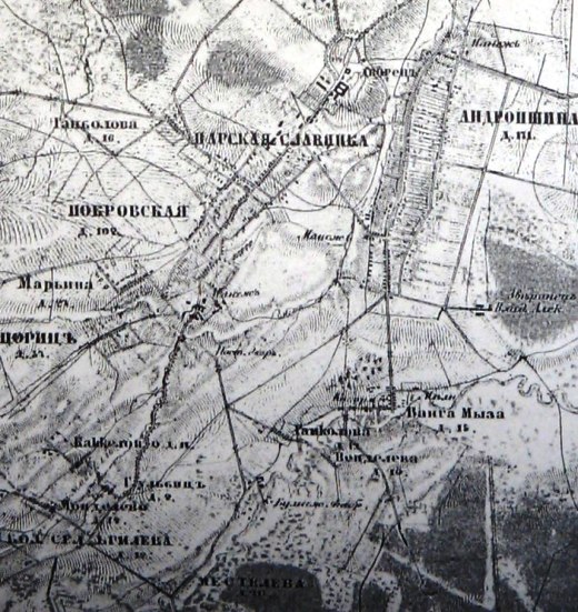 Топографическая карта 1866 г.