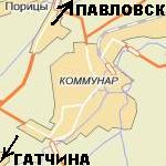 Расположение и карта г. Коммунар